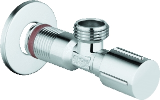 Hoekstopkraan 1/2"x1/2" bt. zelfd. l=81mm chroom Grohe